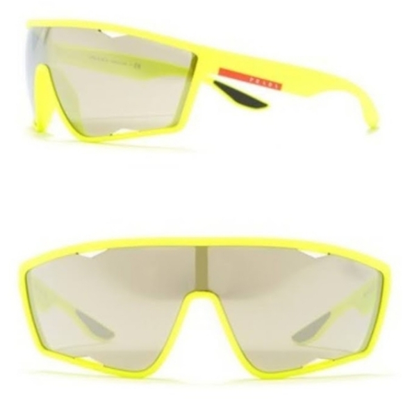 Prada Neon Yellow Sunglasses- Prada Shades - Picture 7 of 16